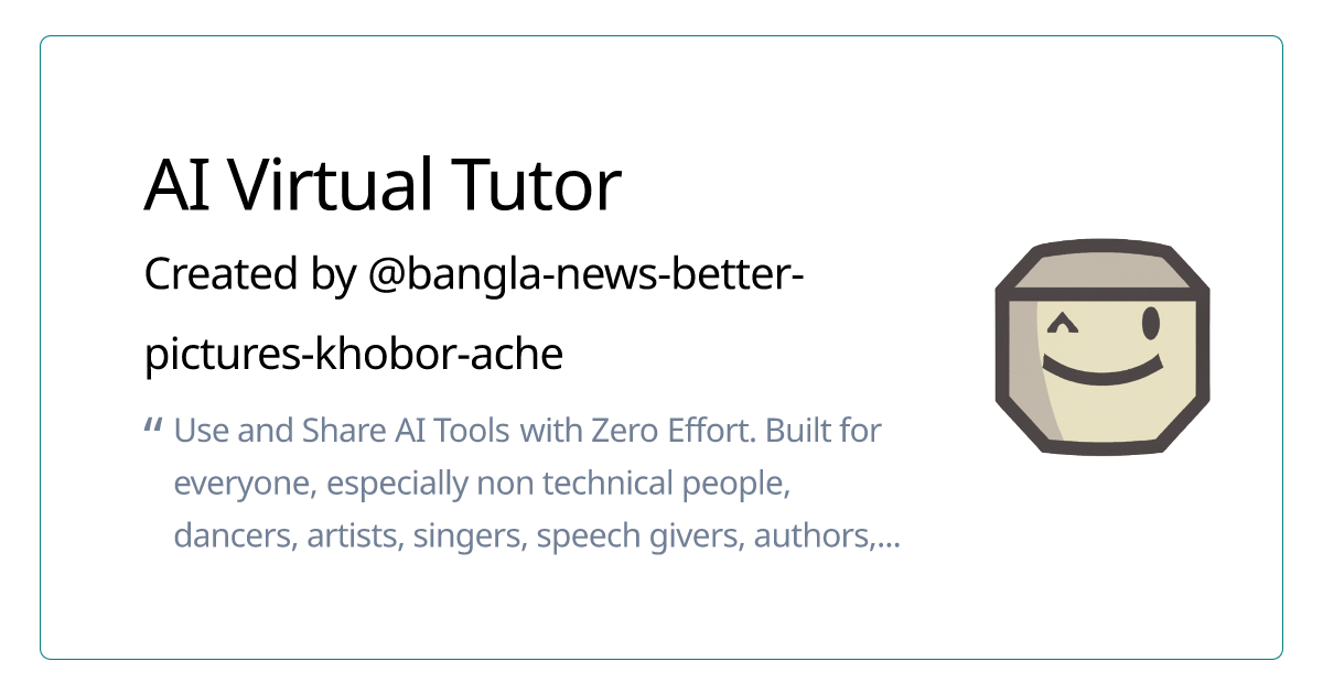 AI Virtual Tutor