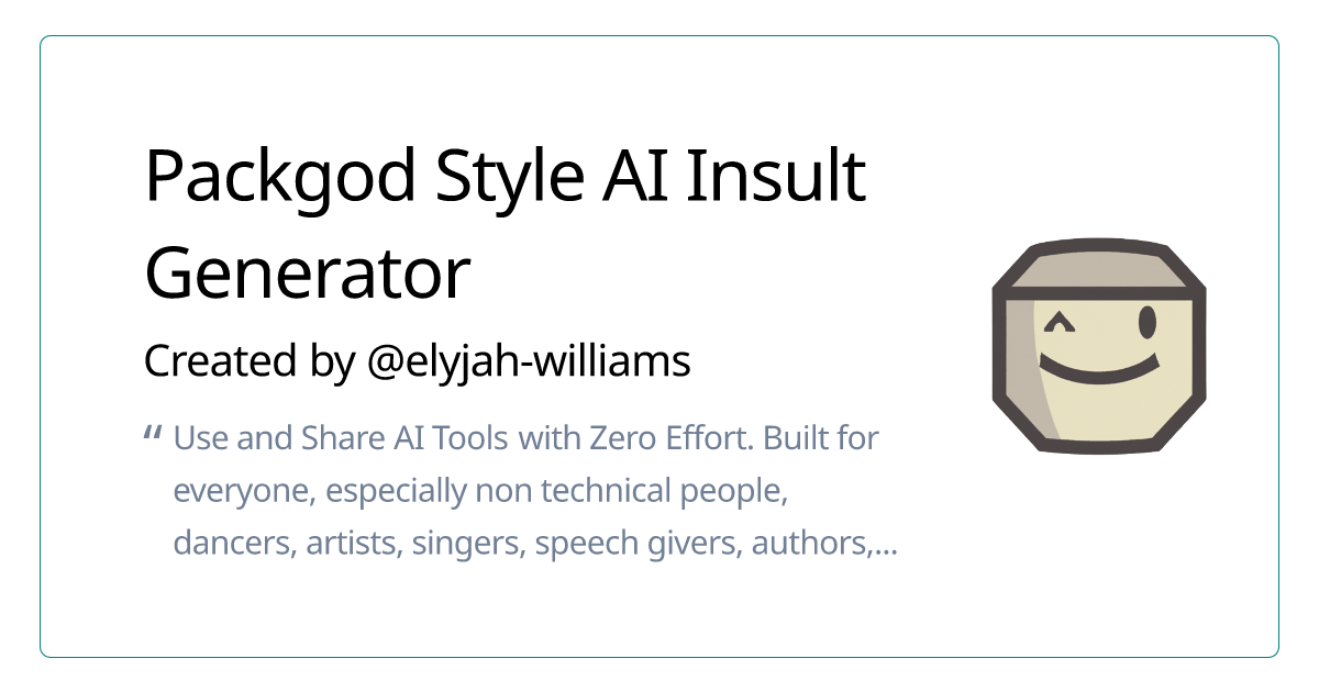 ai insult generator