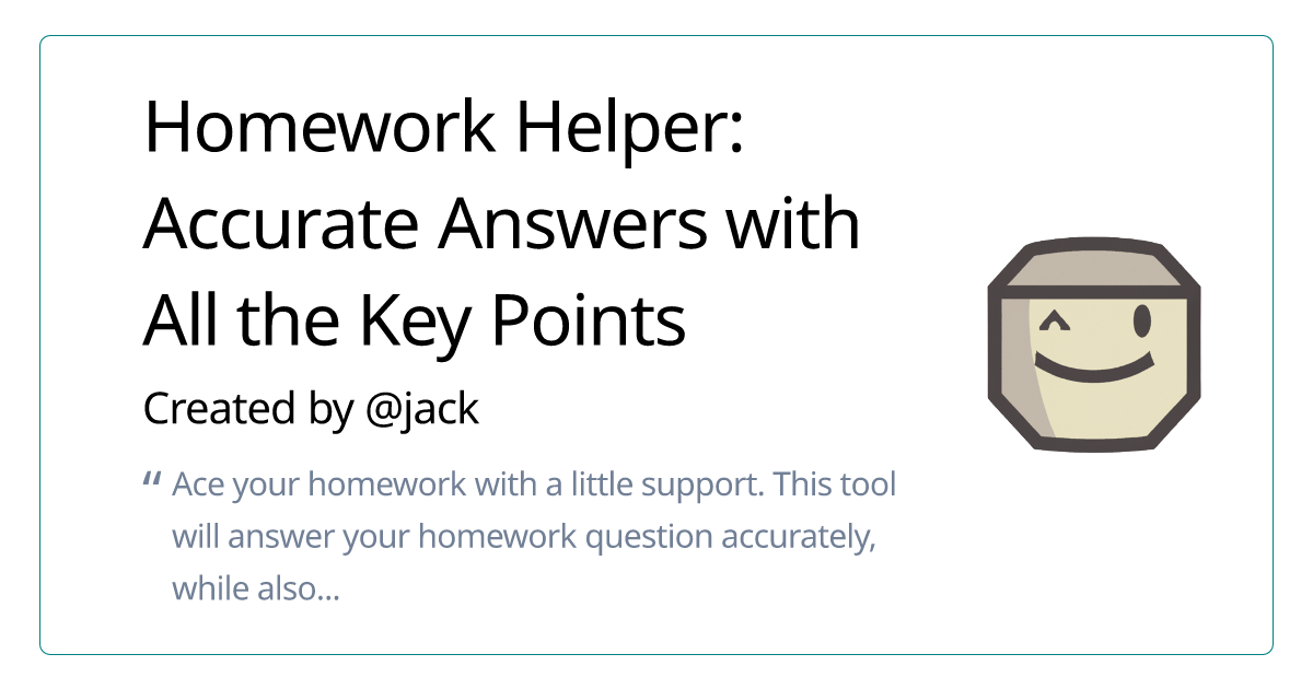 homework helper answer key
