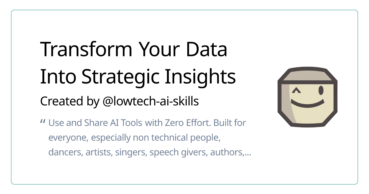 Transform Your Data Into Strategic Insights