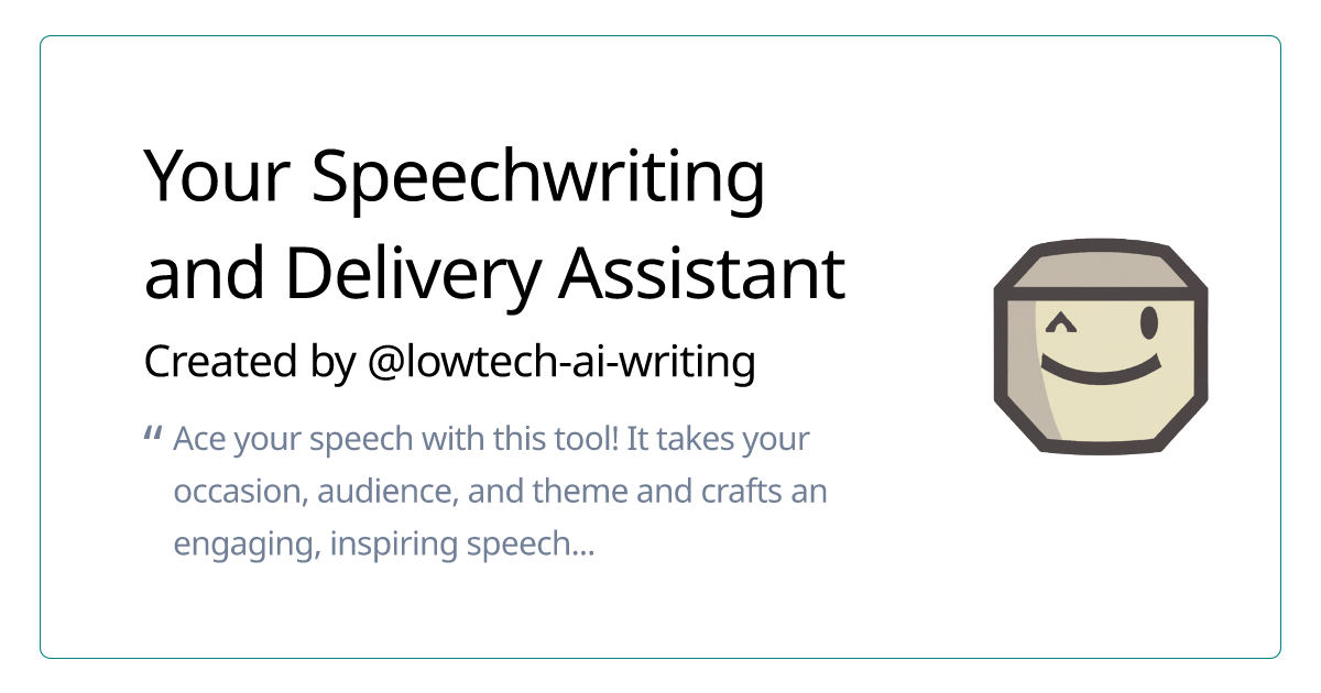 speech writer helper