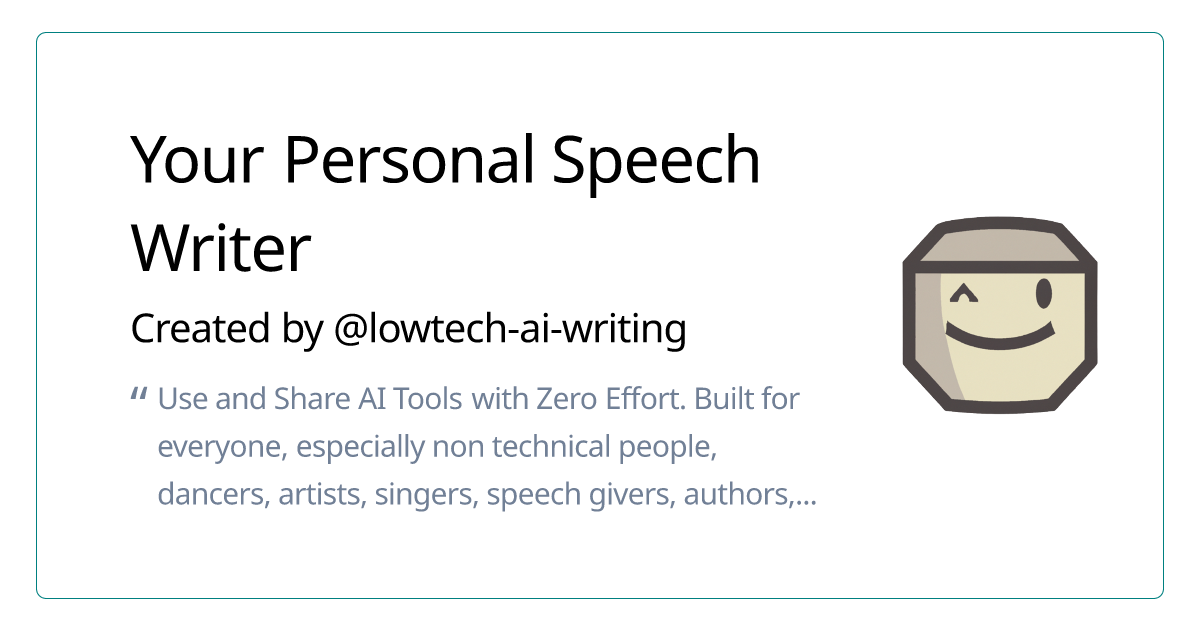 speech writer tool