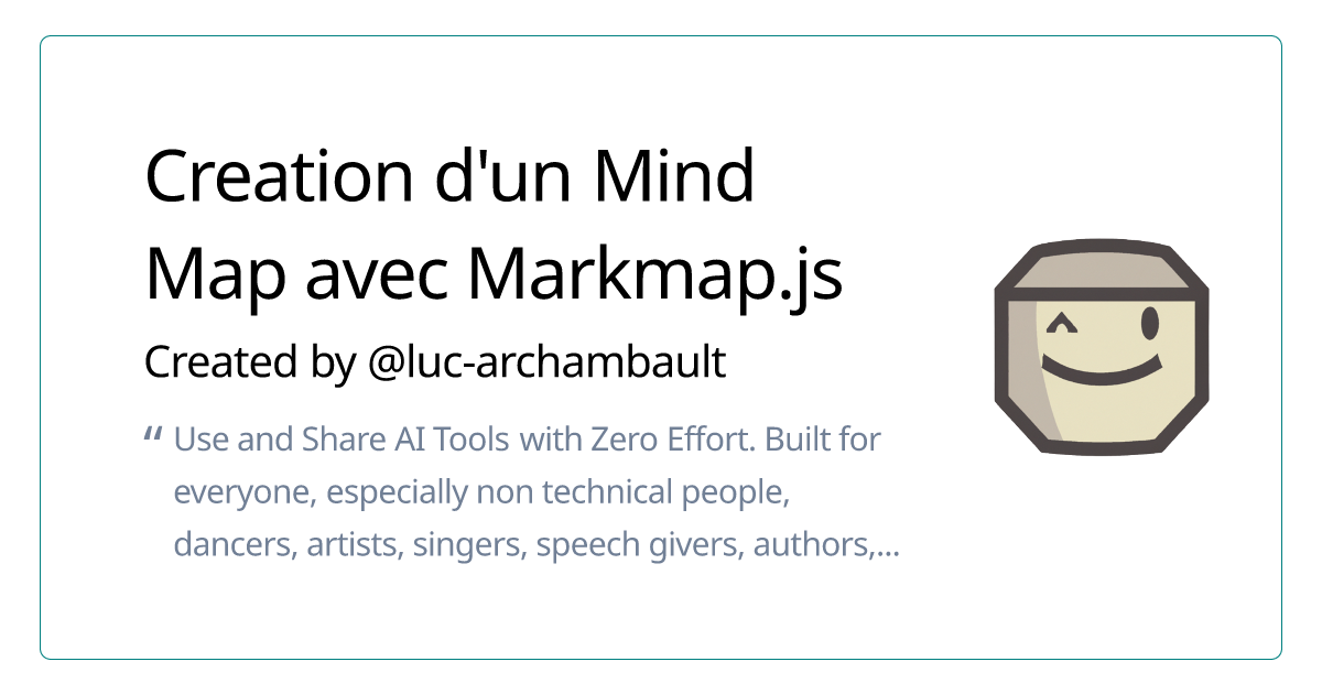 Creation d'un Mind Map avec Markmap.js