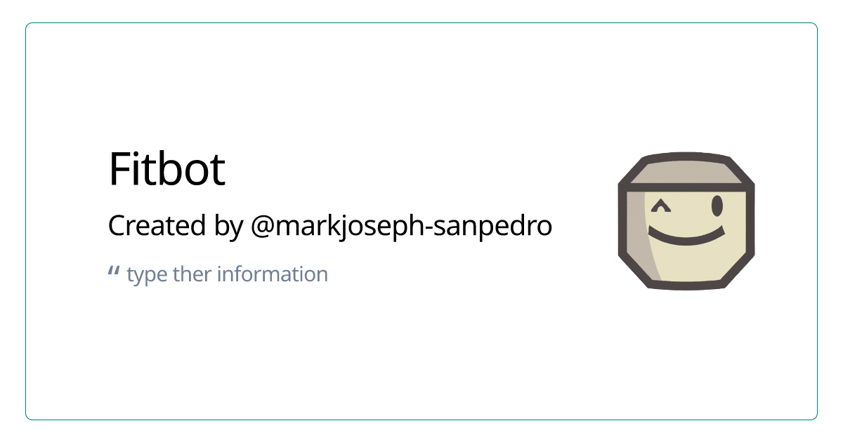 Fitbot