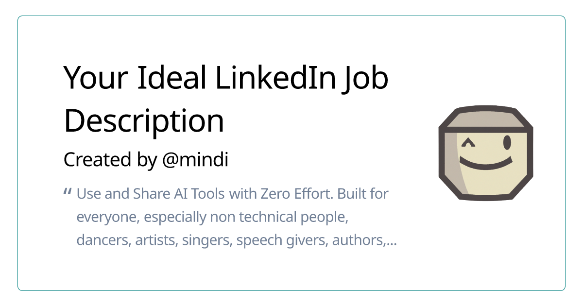 your-ideal-linkedin-job-description