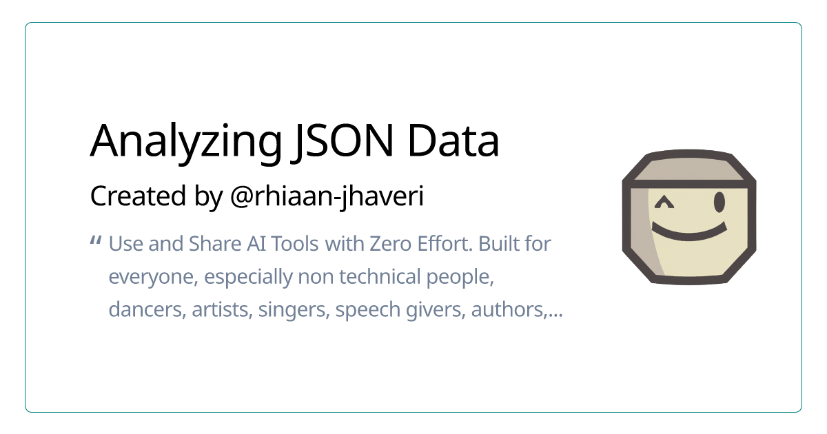 Analyzing JSON Data